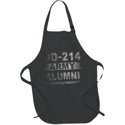 DD 214 Army Alumni Military Veteran Retirement Gifts Full-Length Apron With Pockets