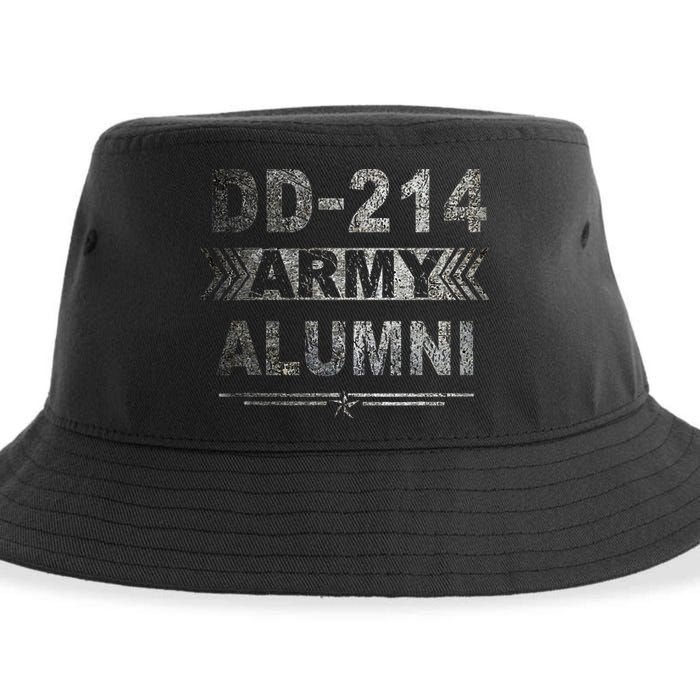 DD 214 Army Alumni Military Veteran Retirement Gifts Sustainable Bucket Hat