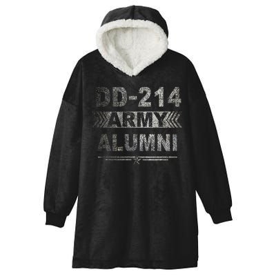 DD 214 Army Alumni Military Veteran Retirement Gifts Hooded Wearable Blanket