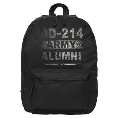 DD 214 Army Alumni Military Veteran Retirement Gifts 16 in Basic Backpack