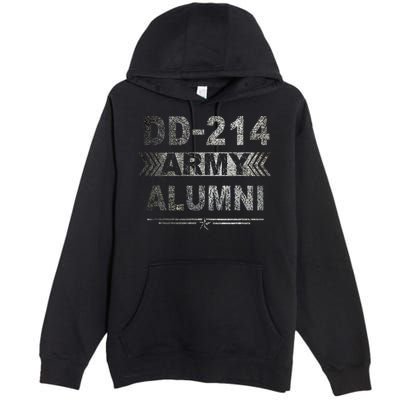 DD 214 Army Alumni Military Veteran Retirement Gifts Premium Pullover Hoodie