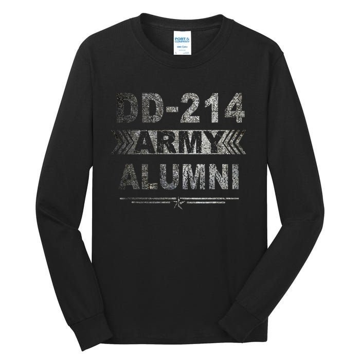 DD 214 Army Alumni Military Veteran Retirement Gifts Tall Long Sleeve T-Shirt