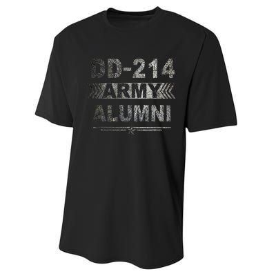 DD 214 Army Alumni Military Veteran Retirement Gifts Performance Sprint T-Shirt