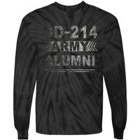 DD 214 Army Alumni Military Veteran Retirement Gifts Tie-Dye Long Sleeve Shirt