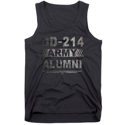 DD 214 Army Alumni Military Veteran Retirement Gifts Tank Top