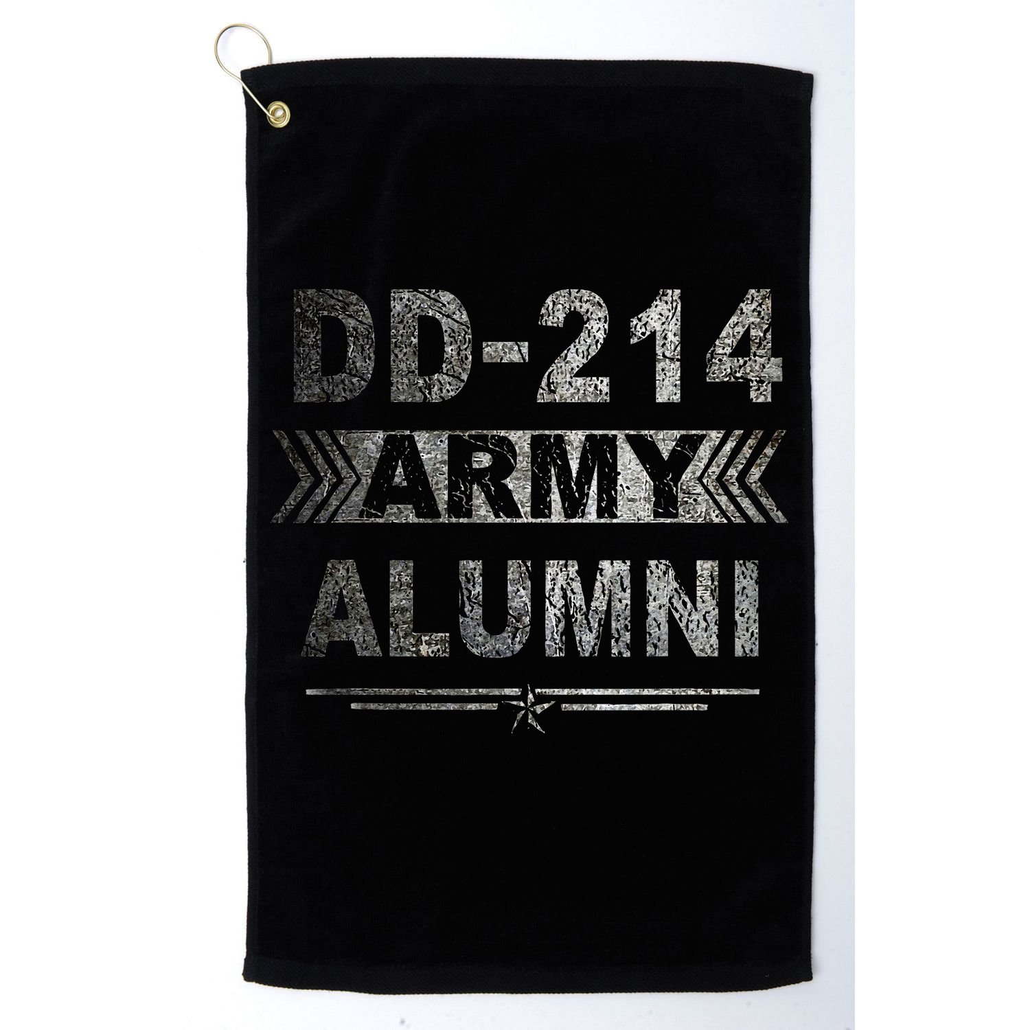 DD 214 Army Alumni Military Veteran Retirement Gifts Golf Towel