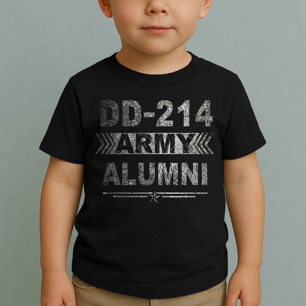 DD 214 Army Alumni Military Veteran Retirement Gifts Toddler T-Shirt