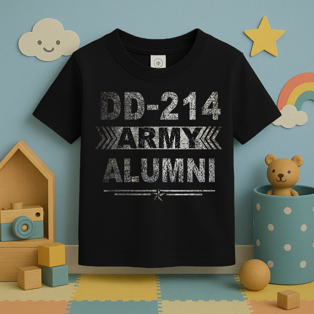 DD 214 Army Alumni Military Veteran Retirement Gifts Toddler T-Shirt