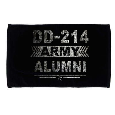 DD 214 Army Alumni Military Veteran Retirement Gifts Microfiber Hand Towel