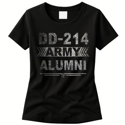 DD 214 Army Alumni Military Veteran Retirement Gifts Womens T-Shirt