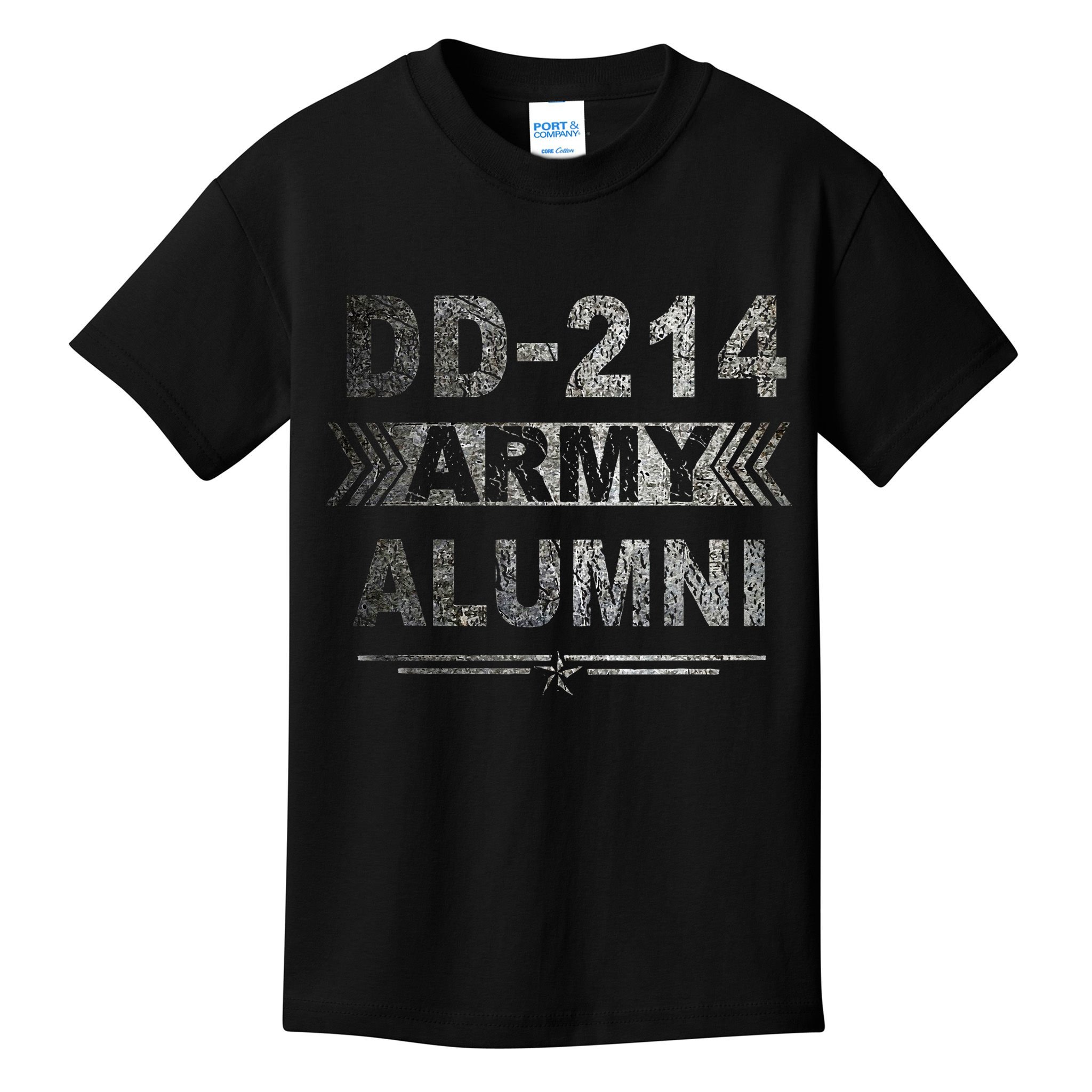 DD 214 Army Alumni Military Veteran Retirement Gifts Kids T-Shirt
