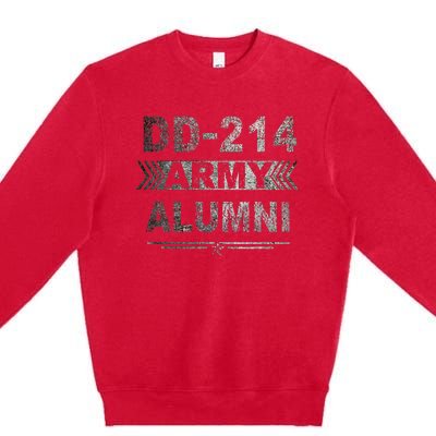 DD 214 Army Alumni Military Veteran Retirement Gifts Premium Crewneck Sweatshirt