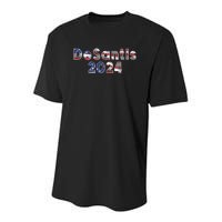 DeSantis 2024 American Flag Youth Performance Sprint T-Shirt