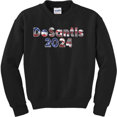 DeSantis 2024 American Flag Kids Sweatshirt