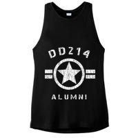 DD 214 Alumni Army Ladies PosiCharge Tri-Blend Wicking Tank