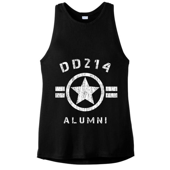 DD 214 Alumni Army Ladies PosiCharge Tri-Blend Wicking Tank