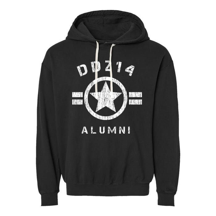DD 214 Alumni Army Garment-Dyed Fleece Hoodie