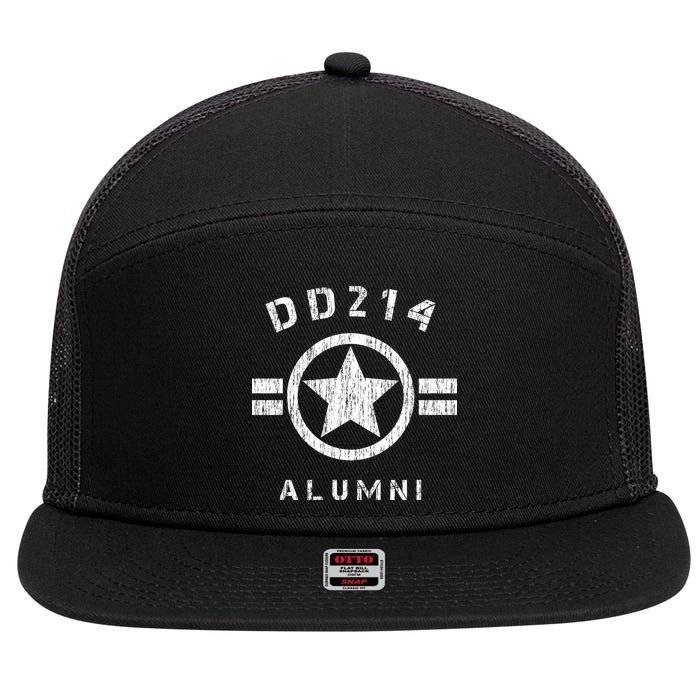 DD 214 Alumni Army 7 Panel Mesh Trucker Snapback Hat