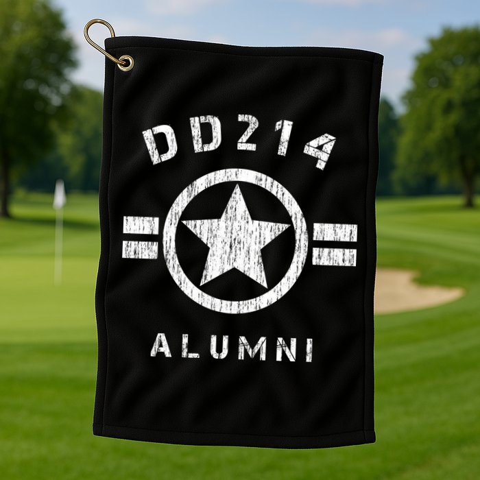 DD 214 Alumni Army Golf Towel