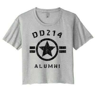 DD 214 Alumni Army Women's Crop Top Tee