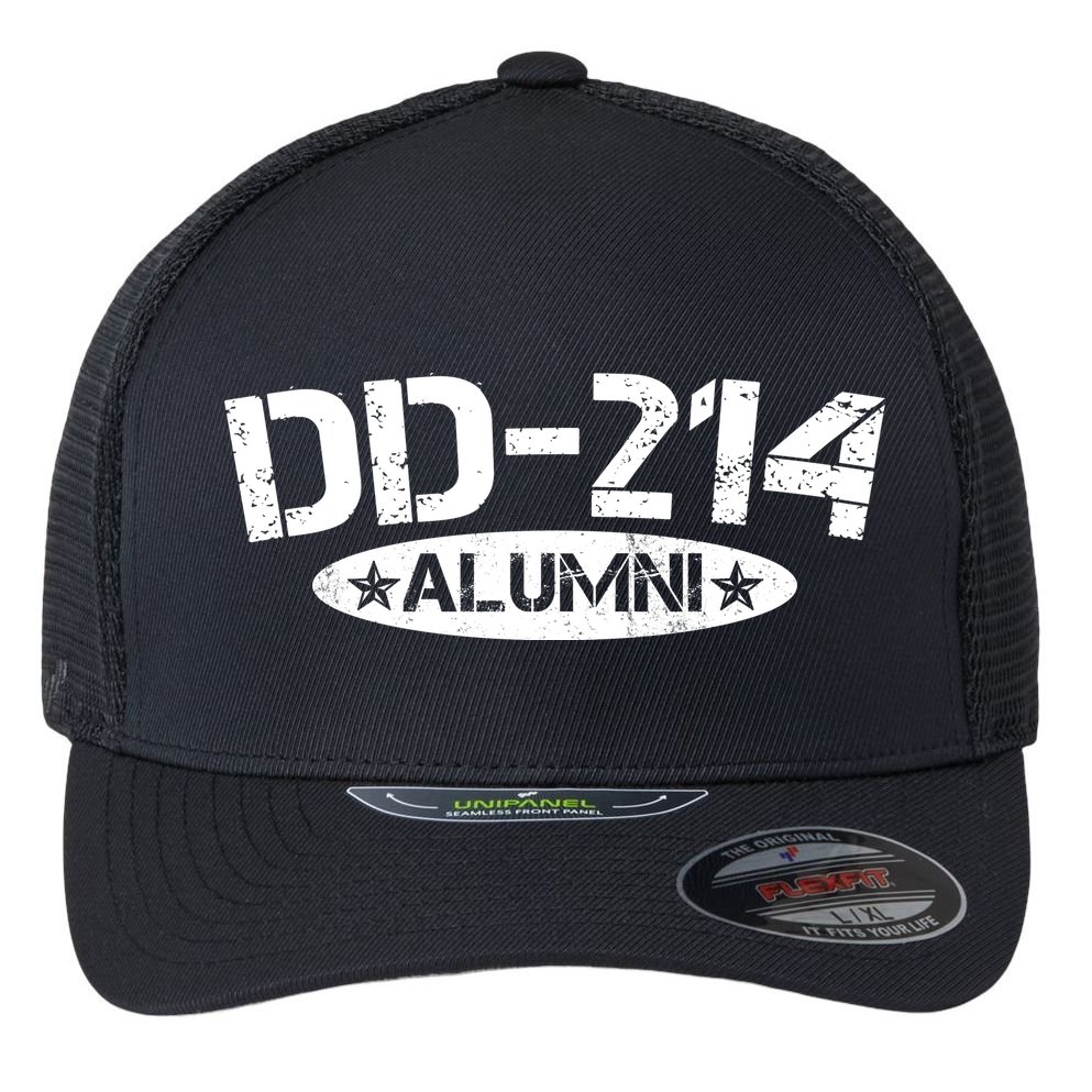 Dd 214 Alumni Flexfit Unipanel Trucker Cap