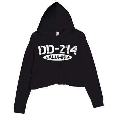 Dd 214 Alumni Crop Fleece Hoodie