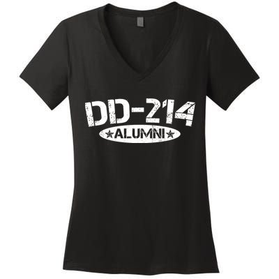 Dd 214 Alumni Women's V-Neck T-Shirt