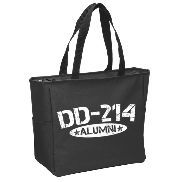 Dd 214 Alumni Zip Tote Bag