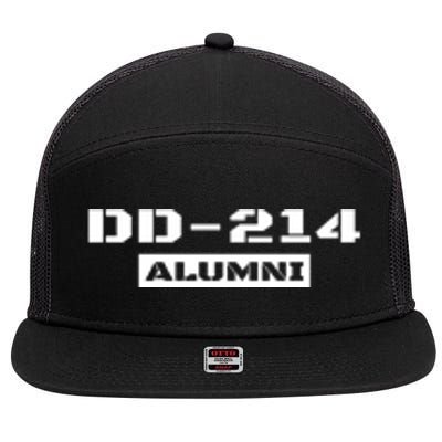 Dd 214 Alumni 7 Panel Mesh Trucker Snapback Hat