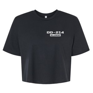 Dd 214 Alumni Bella+Canvas Jersey Crop Tee