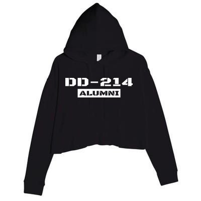 Dd 214 Alumni Crop Fleece Hoodie