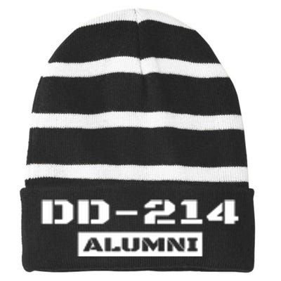 Dd 214 Alumni Striped Beanie with Solid Band