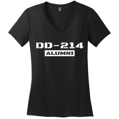 Dd 214 Alumni Women's V-Neck T-Shirt