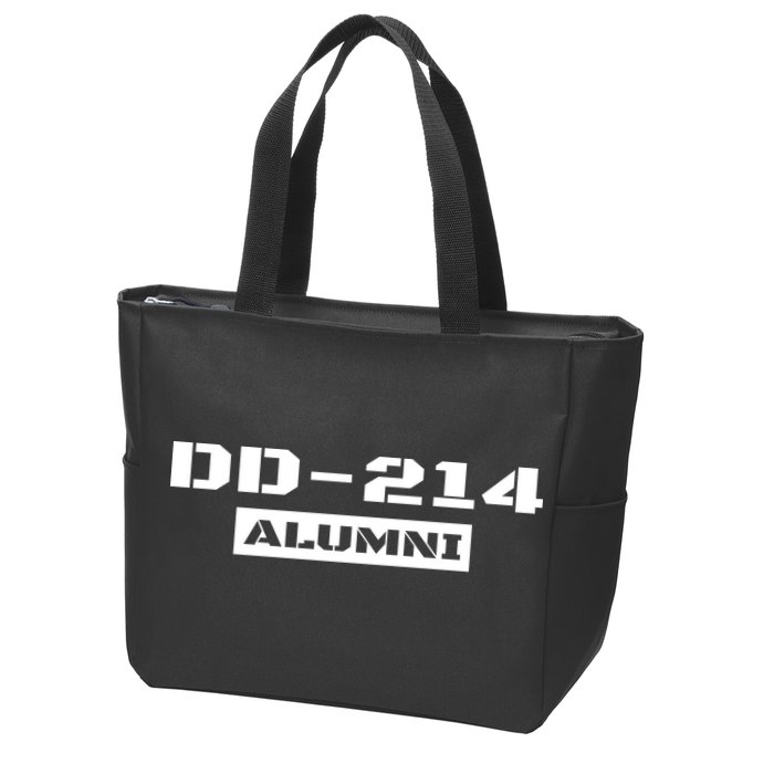 Dd 214 Alumni Zip Tote Bag
