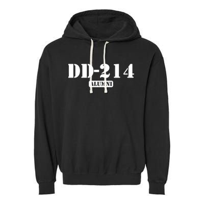 DD 214 Alumni Garment-Dyed Fleece Hoodie