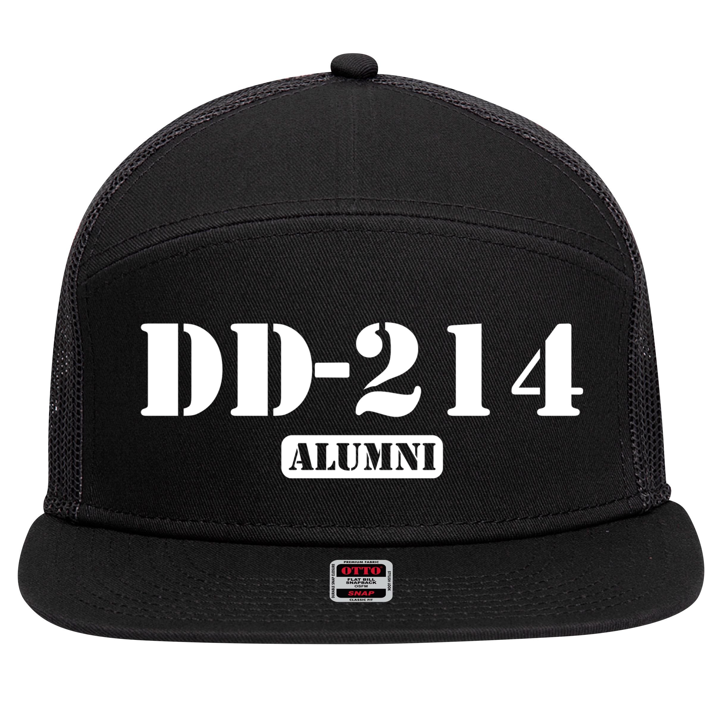 DD 214 Alumni 7 Panel Mesh Trucker Snapback Hat