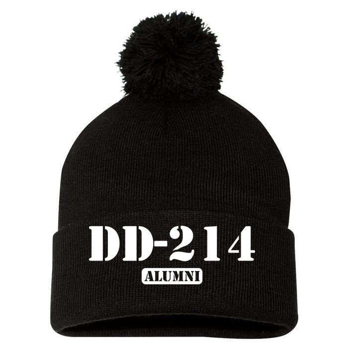 DD 214 Alumni Pom Pom 12in Knit Beanie