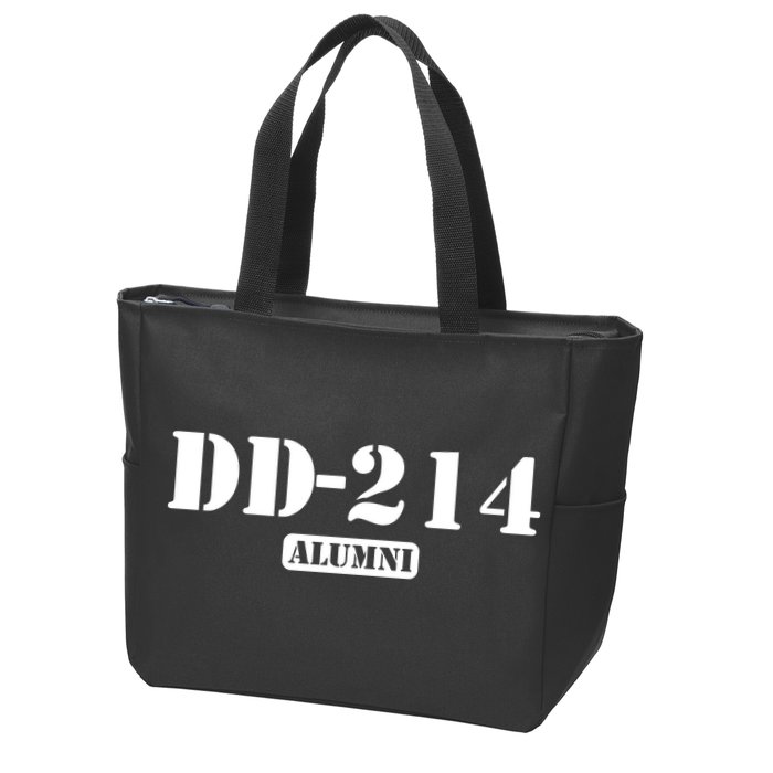 DD 214 Alumni Zip Tote Bag