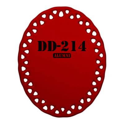 DD 214 Alumni Ceramic Oval Ornament