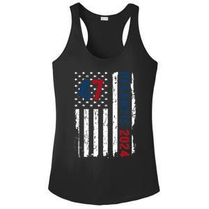 DeSantis 2024 American Flag For President Ron DeSantis 2024 Ladies PosiCharge Competitor Racerback Tank