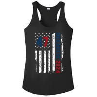 DeSantis 2024 American Flag For President Ron DeSantis 2024 Ladies PosiCharge Competitor Racerback Tank