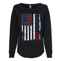 DeSantis 2024 American Flag For President Ron DeSantis 2024 Womens California Wash Sweatshirt