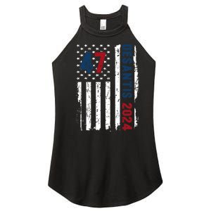 DeSantis 2024 American Flag For President Ron DeSantis 2024 Women's Perfect Tri Rocker Tank