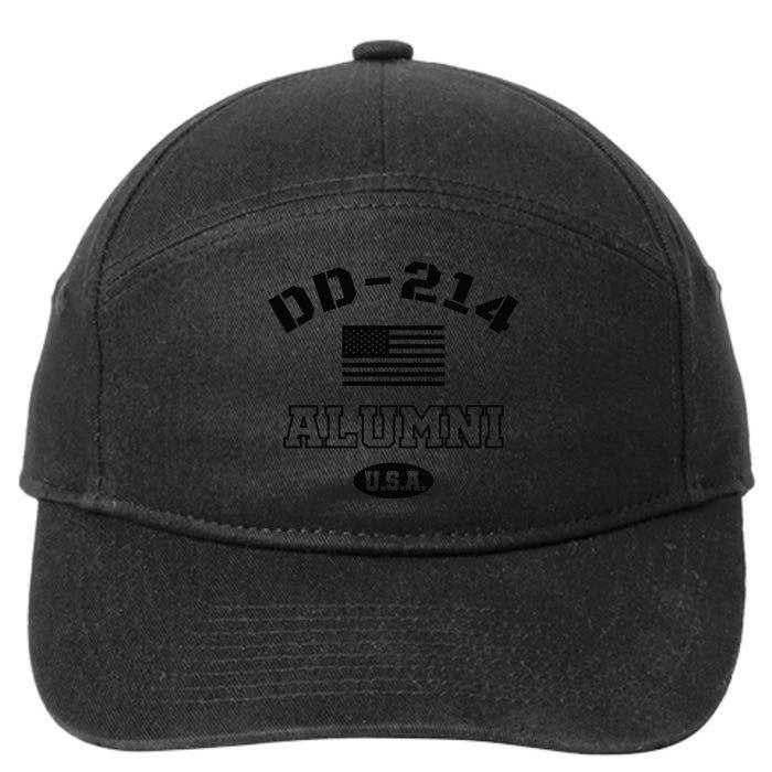 DD 214 Alumni American Flag 7-Panel Snapback Hat