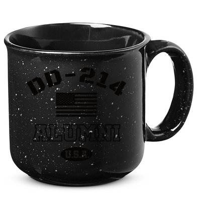 DD 214 Alumni American Flag 15oz Campfire Ceramic Mug