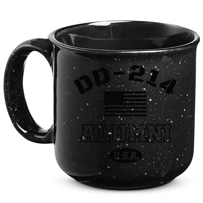 DD 214 Alumni American Flag 15oz Campfire Ceramic Mug