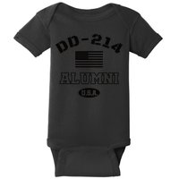 DD 214 Alumni American Flag Baby Bodysuit