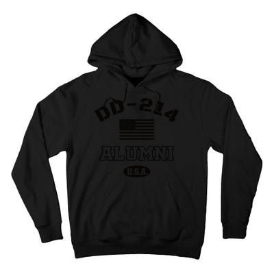 DD 214 Alumni American Flag Tall Hoodie