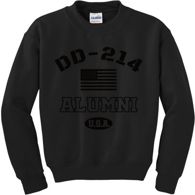DD 214 Alumni American Flag Kids Sweatshirt