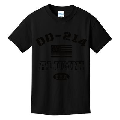 DD 214 Alumni American Flag Kids T-Shirt